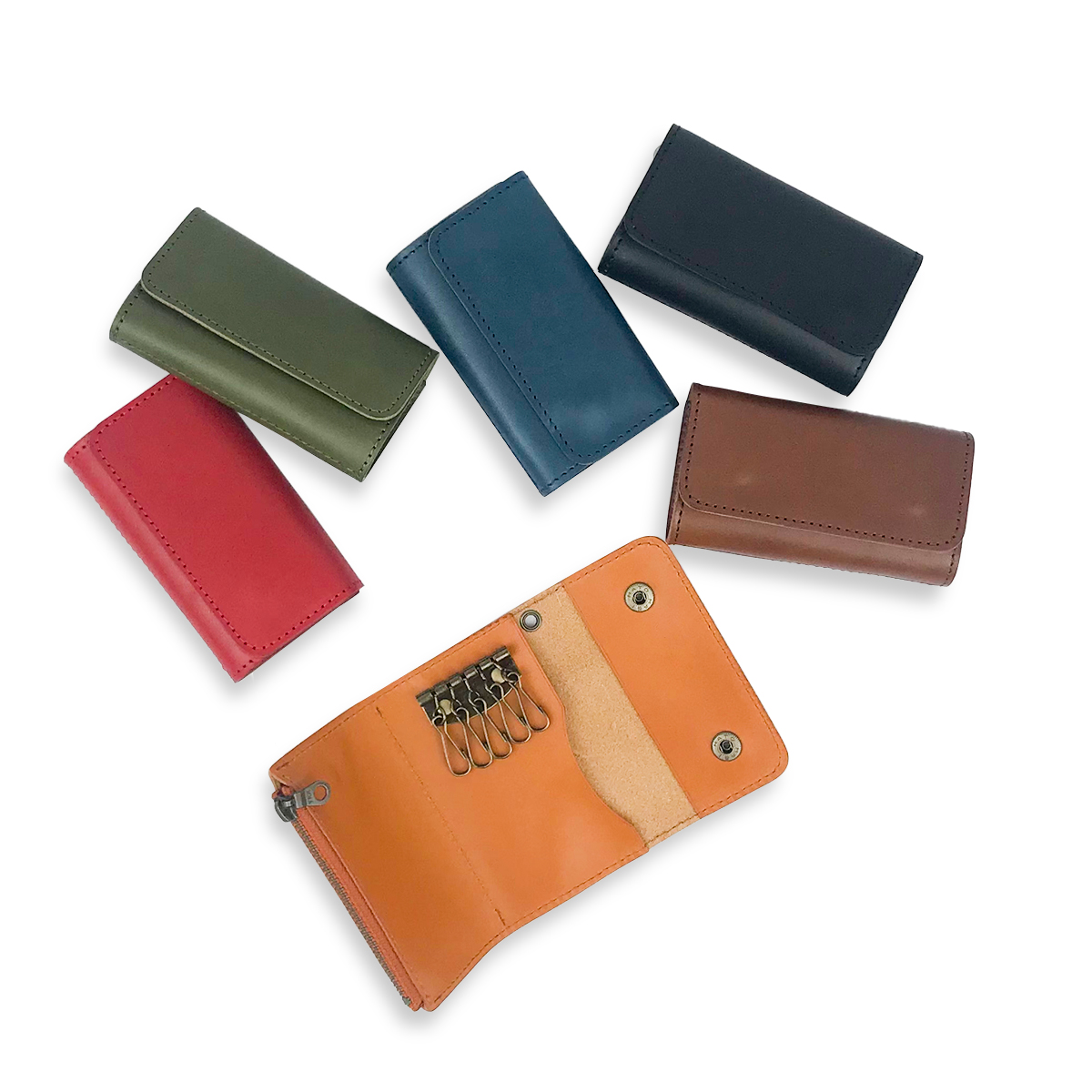 栃木レザー マルチキーケース