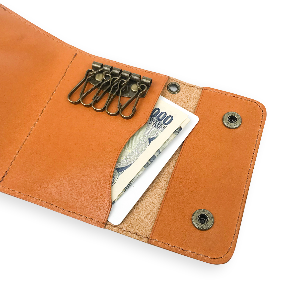 栃木レザー マルチキーケース