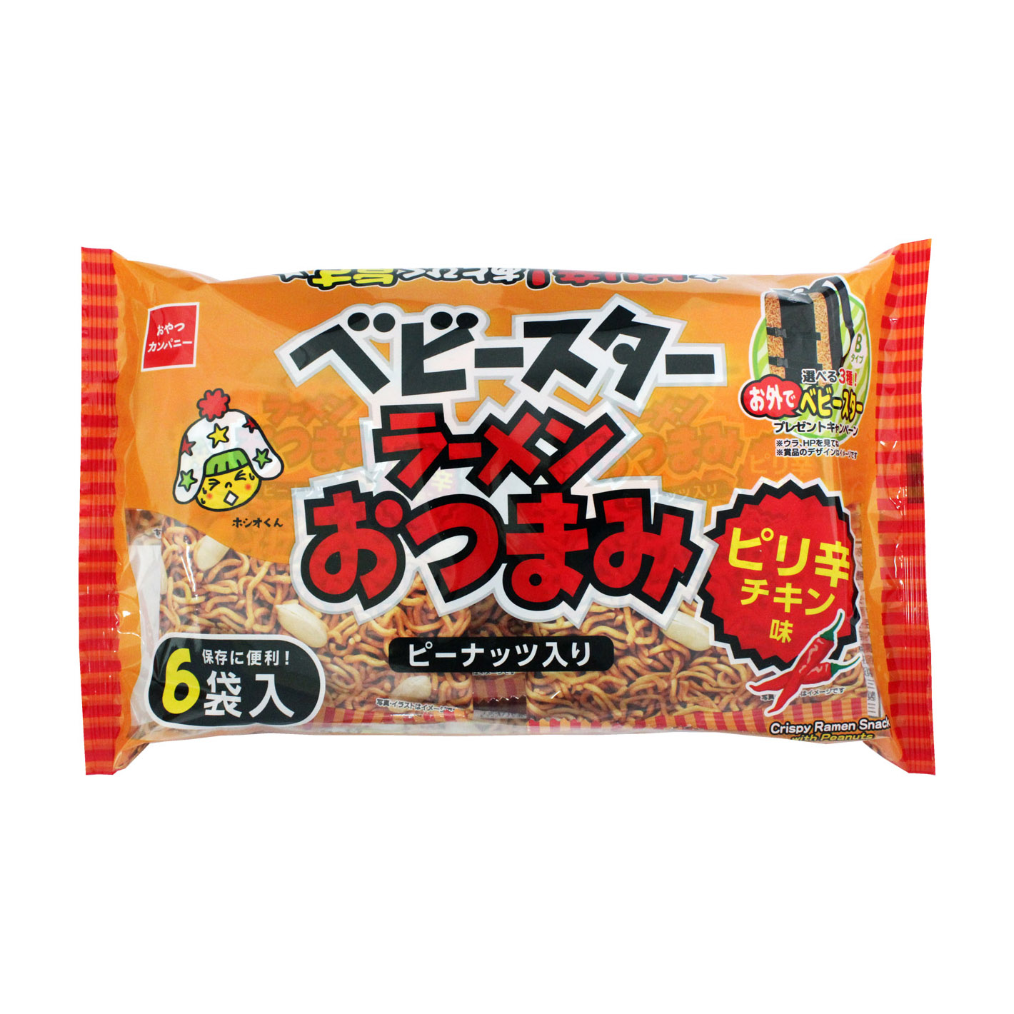 ベビースターラーメンおつまみピリ辛チキン味６袋入 250928