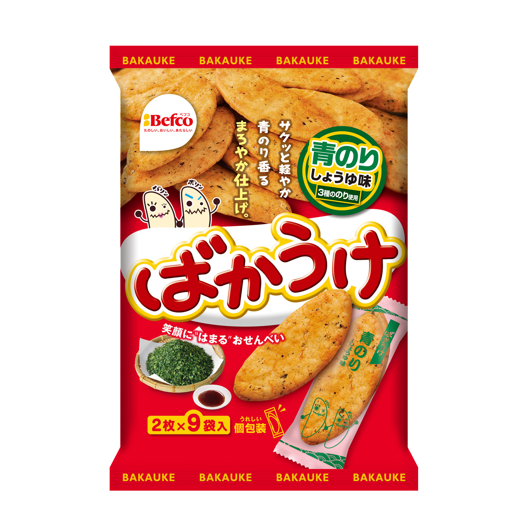 Ｎ１８枚ばかうけ（青のり）