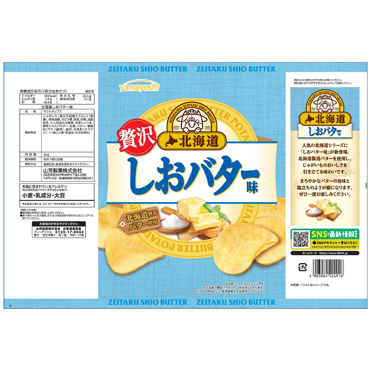 ポテトチップス　北海道しおバター味 251031
