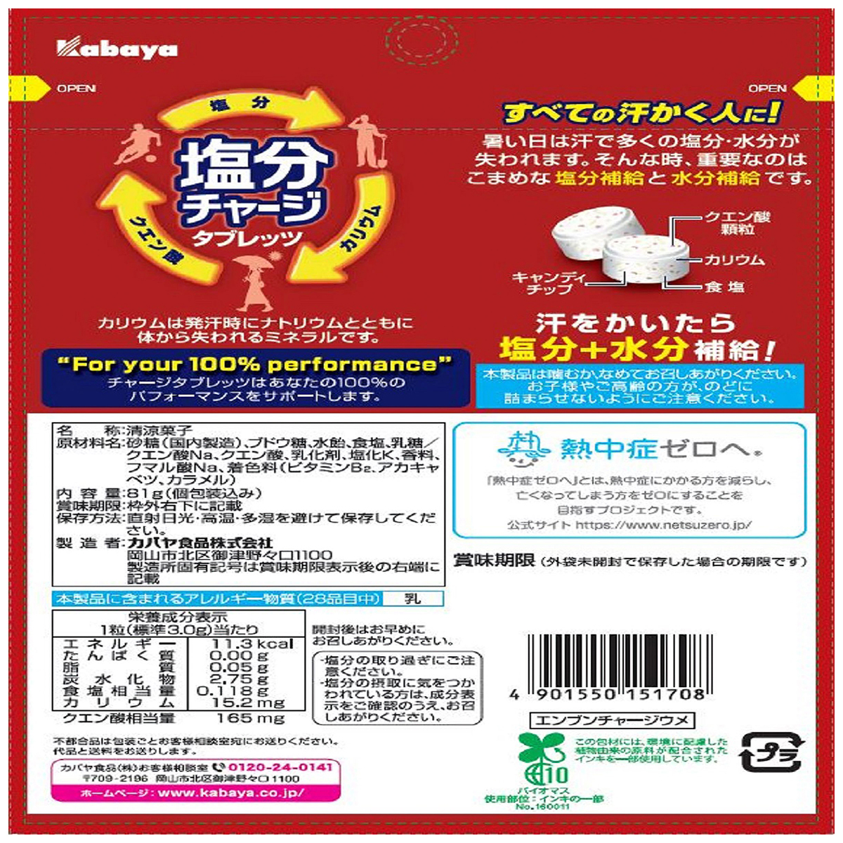 塩分チャージタブレッツ梅 270930