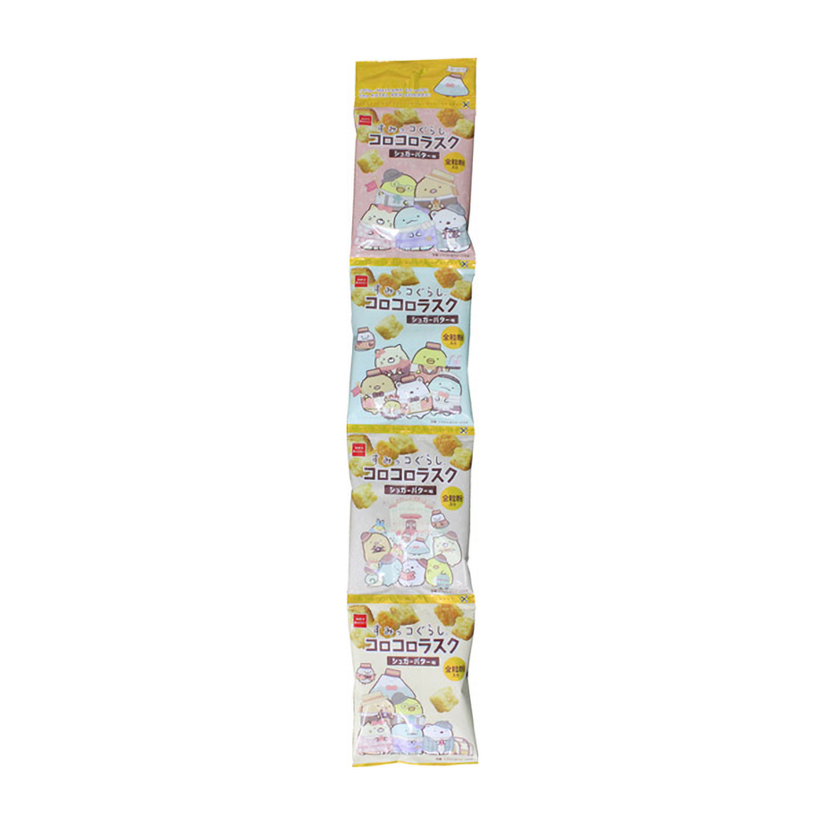 おやつカンパニー　すみっコぐらしコロコロラスクシュガーバター味４連