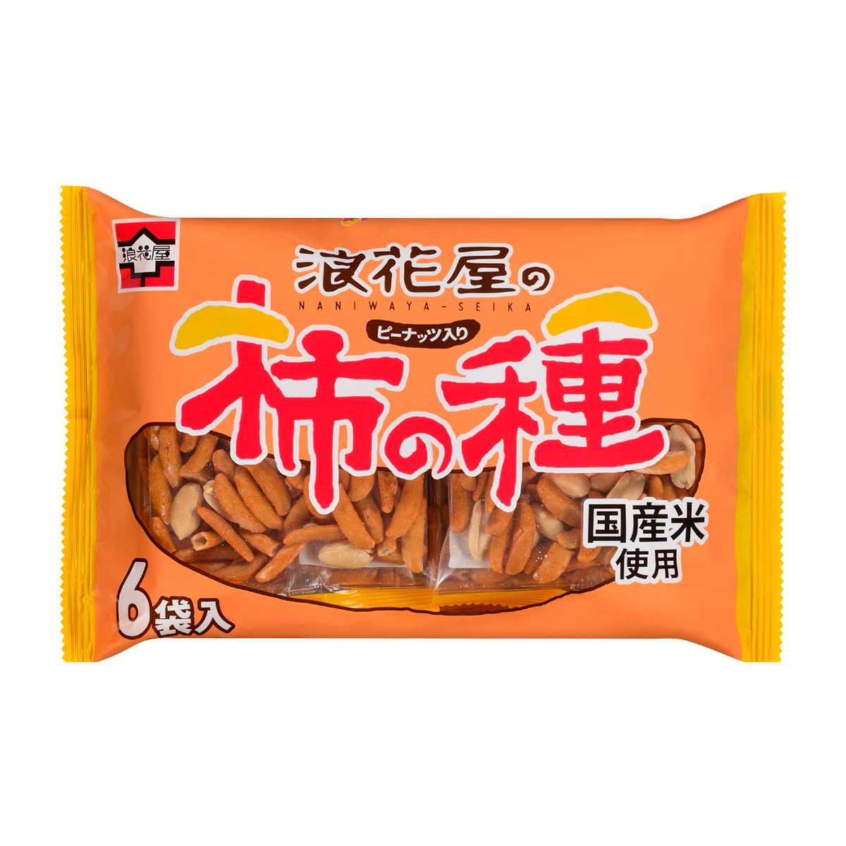 阿部幸製菓　浪花屋の柿の種ピーナッツ入り