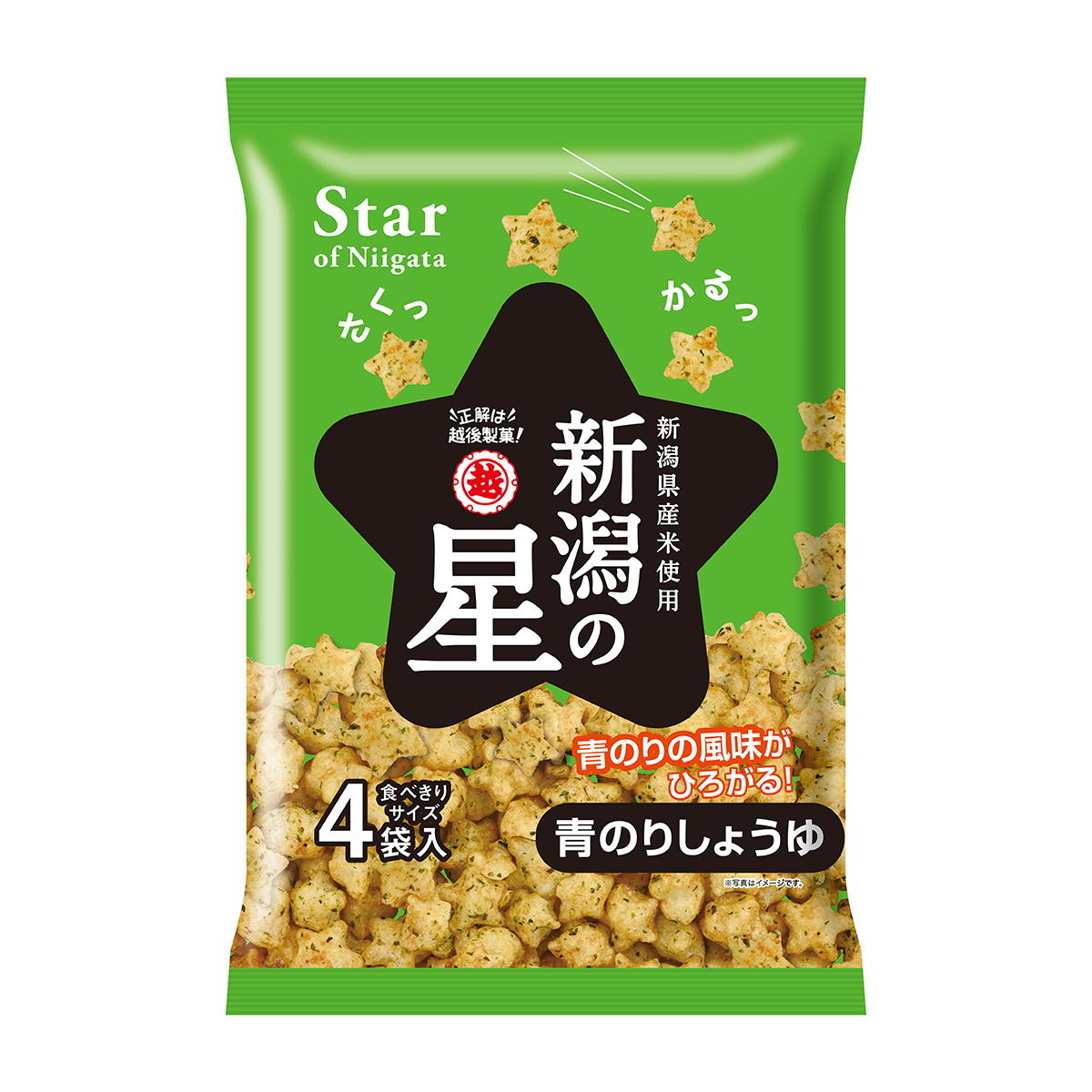 越後製菓　新潟の星青のりしょうゆ　８０ｇ