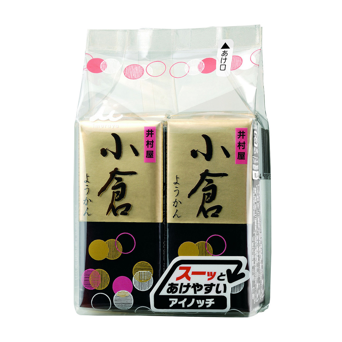 井村屋　４本入ミニようかん　小倉　４本