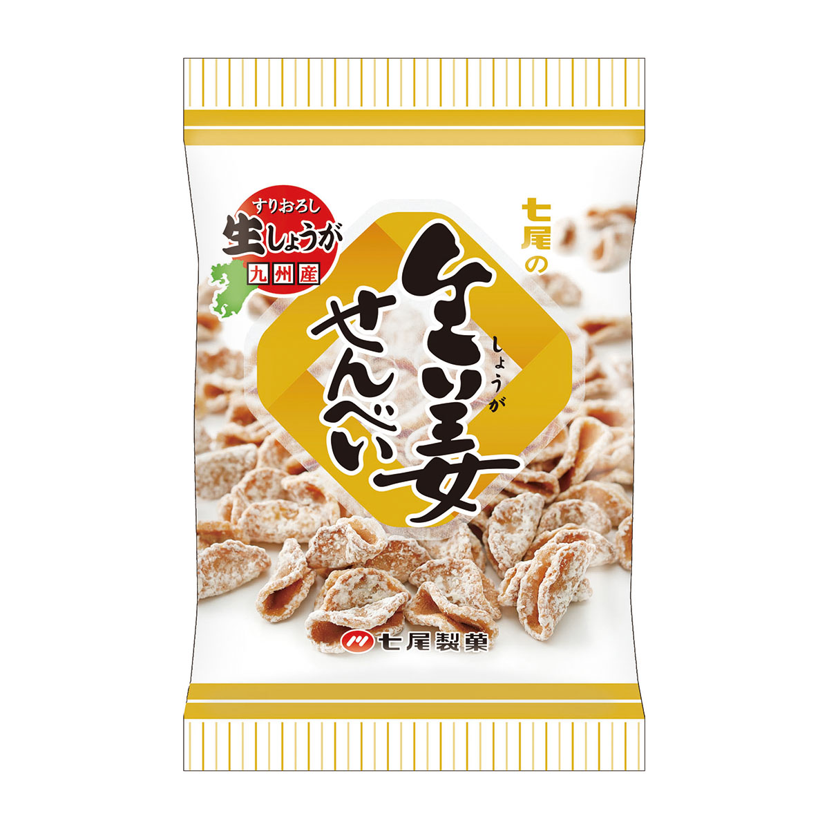 七尾製菓　生姜せんべい　８０ｇ
