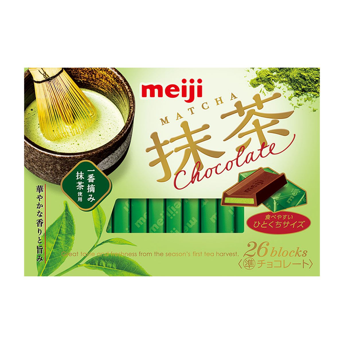 明治　抹茶チョコレートＢＯＸ　26枚