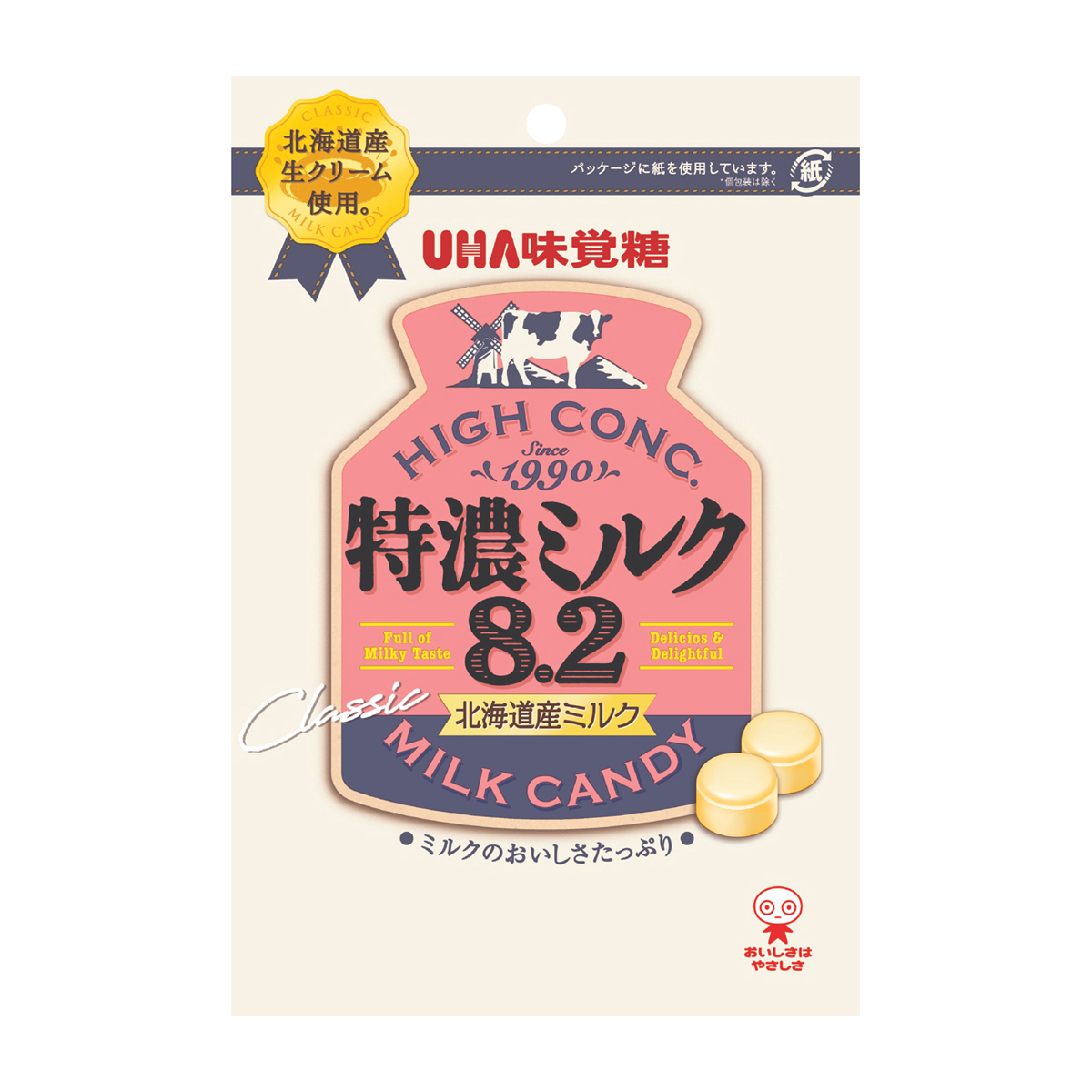UHA味覚糖　特濃ミルク８．２　北海道産ミルク　88ｇ
