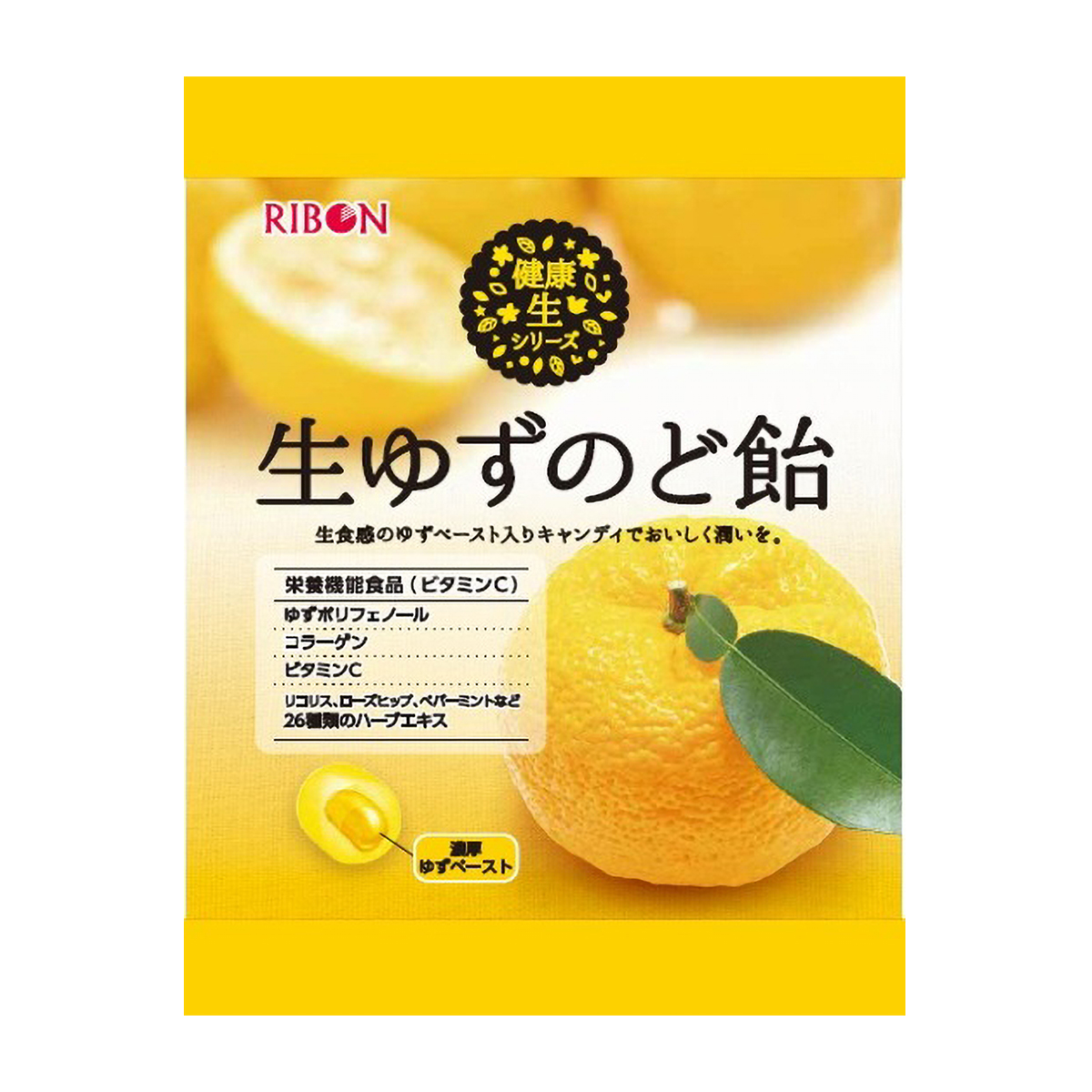 リボン 生ゆずのど飴 78g 270131 | かぜとゆきオンラインショップ