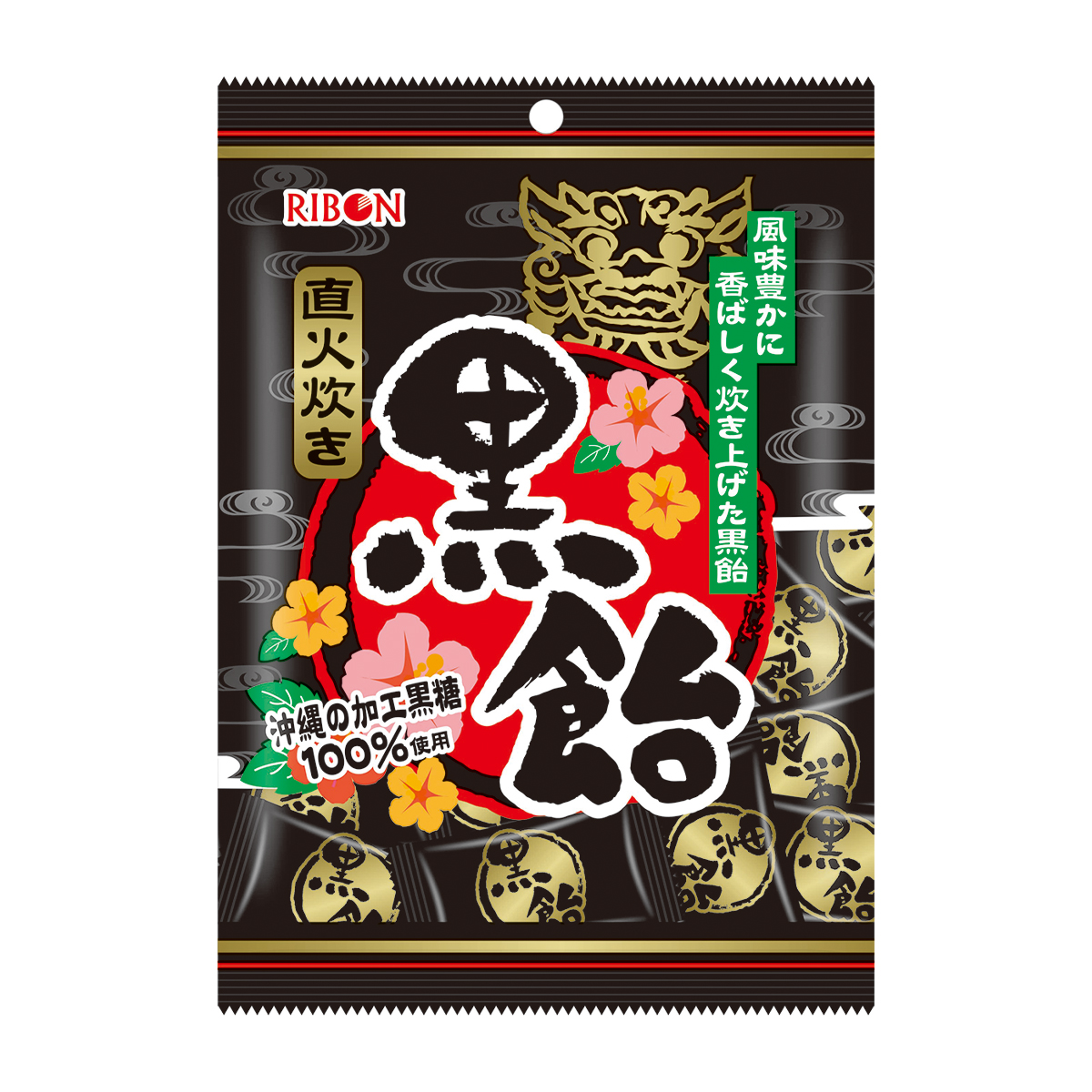 リボン 黒飴 ７４ｇ