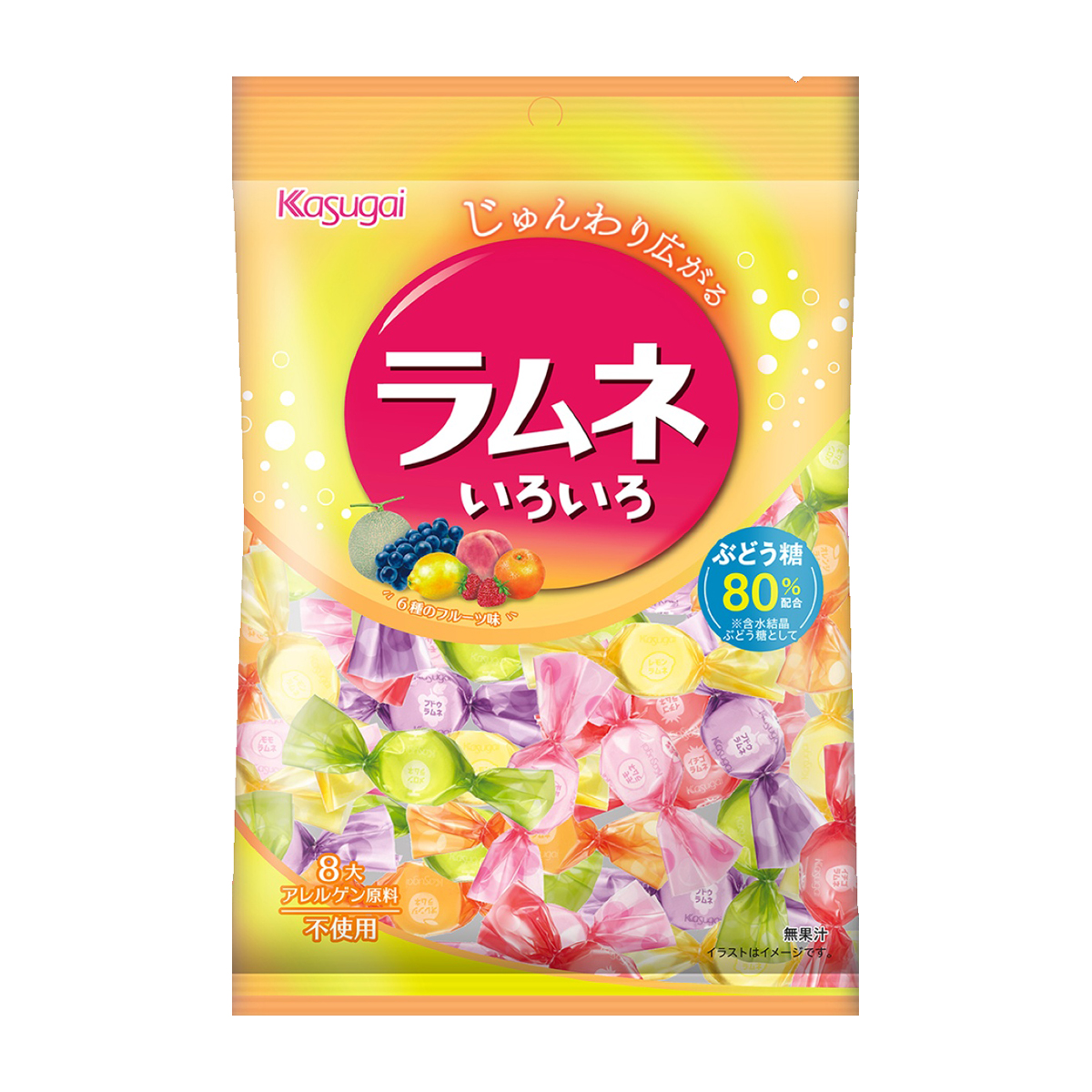 春日井製菓　　ラムネいろいろ　８０ｇ