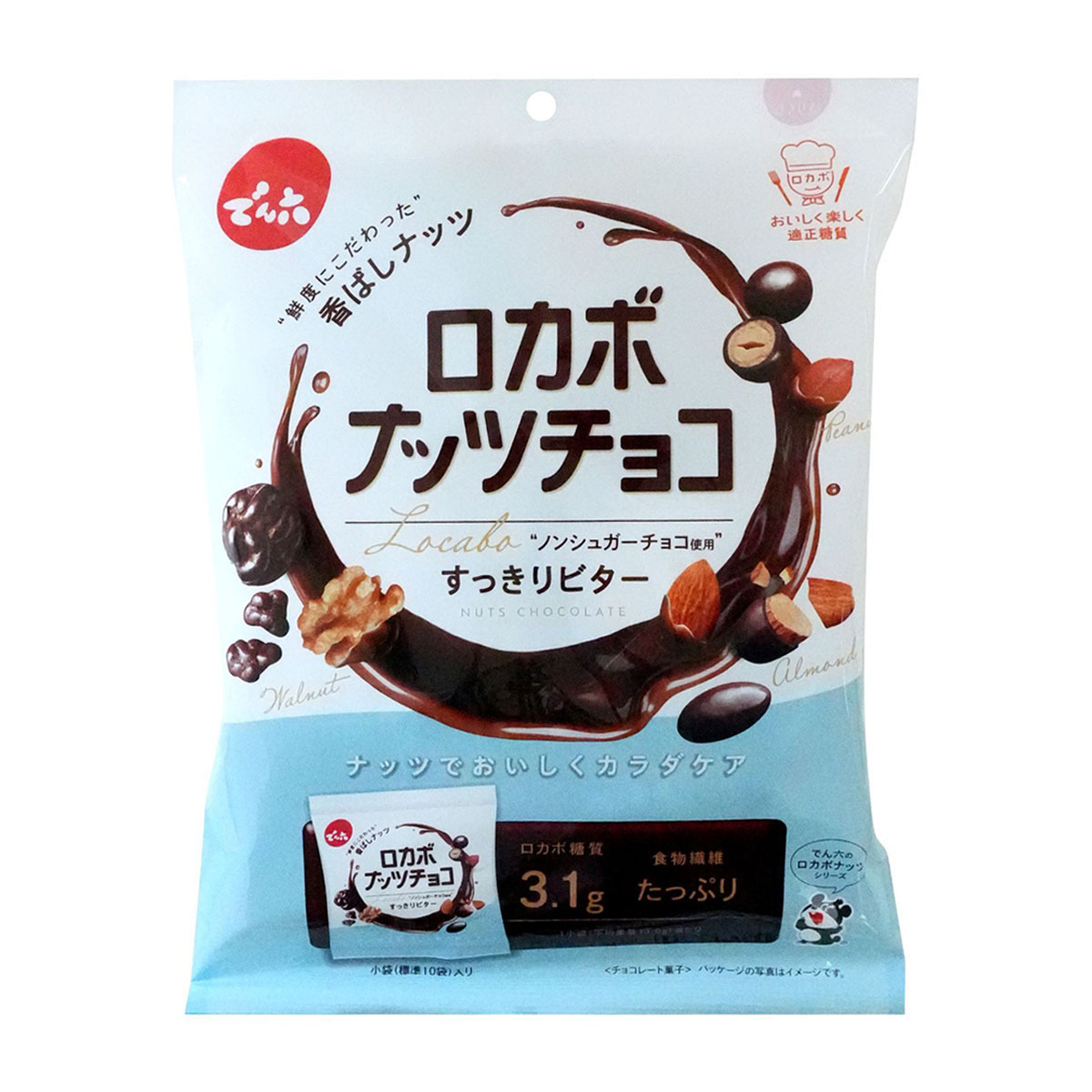 でん六 小袋ロカボナッツチョコ 146g 260930 | かぜとゆき