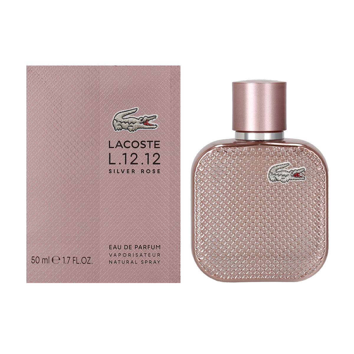 Lacoste L.12.12 ローズ オードパルファム 50mL LACOSTE L.12.12 シルバー ローズ オードパルファム 50ml | かぜとゆき