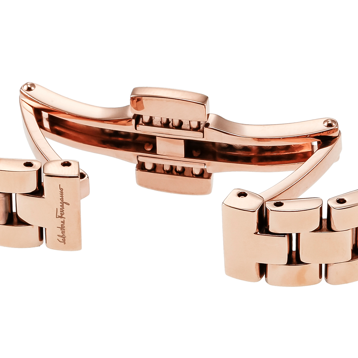 FERRAGAMO フェラガモ 腕時計 SQUARE(スクエア) ローズゴールド SFBY00419