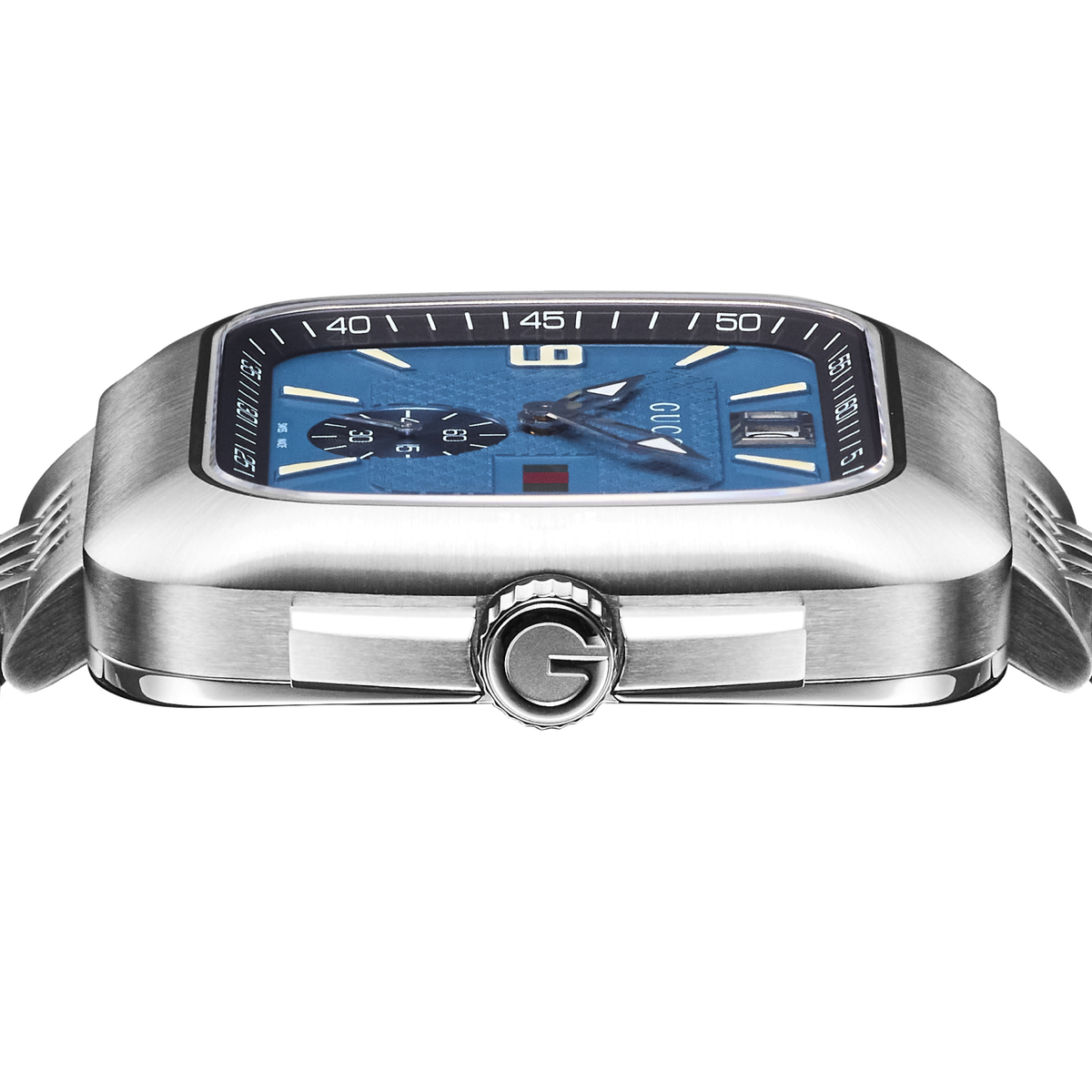 GUCCI 時計 クーペ 白文字盤　箱、説明書付き GUCCI メンズウォッチ 時計 クーペ 白文字盤 箱 説明書 保証書付き