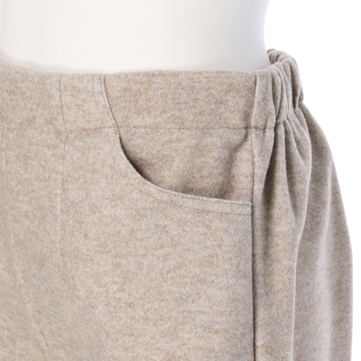 ウールレットワイドパンツ