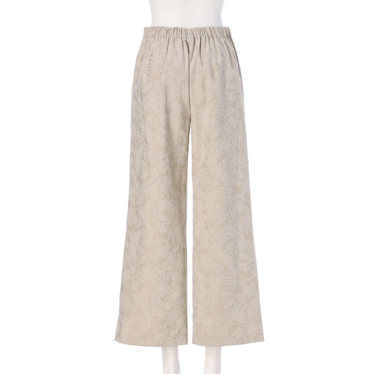 リーフ柄ジャガードパンツ | かぜとゆきオンラインショップ