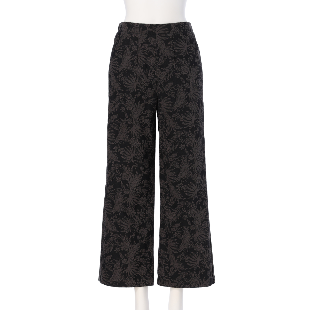 リーフ柄ジャガードパンツ | かぜとゆきオンラインショップ