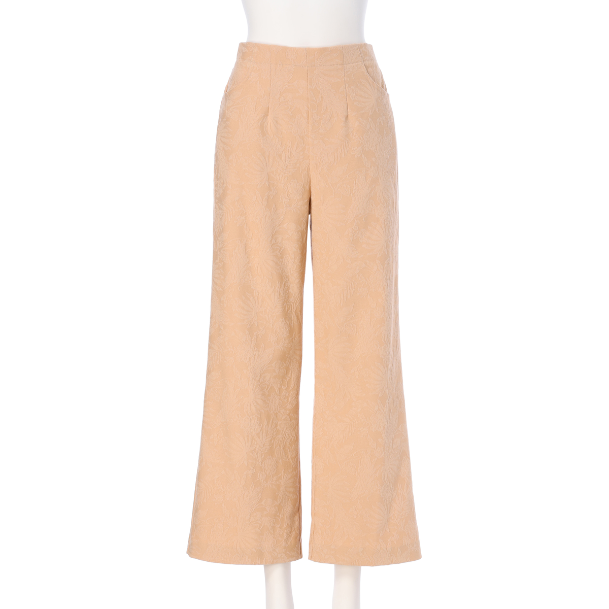 リーフ柄ジャガードパンツ | かぜとゆきオンラインショップ