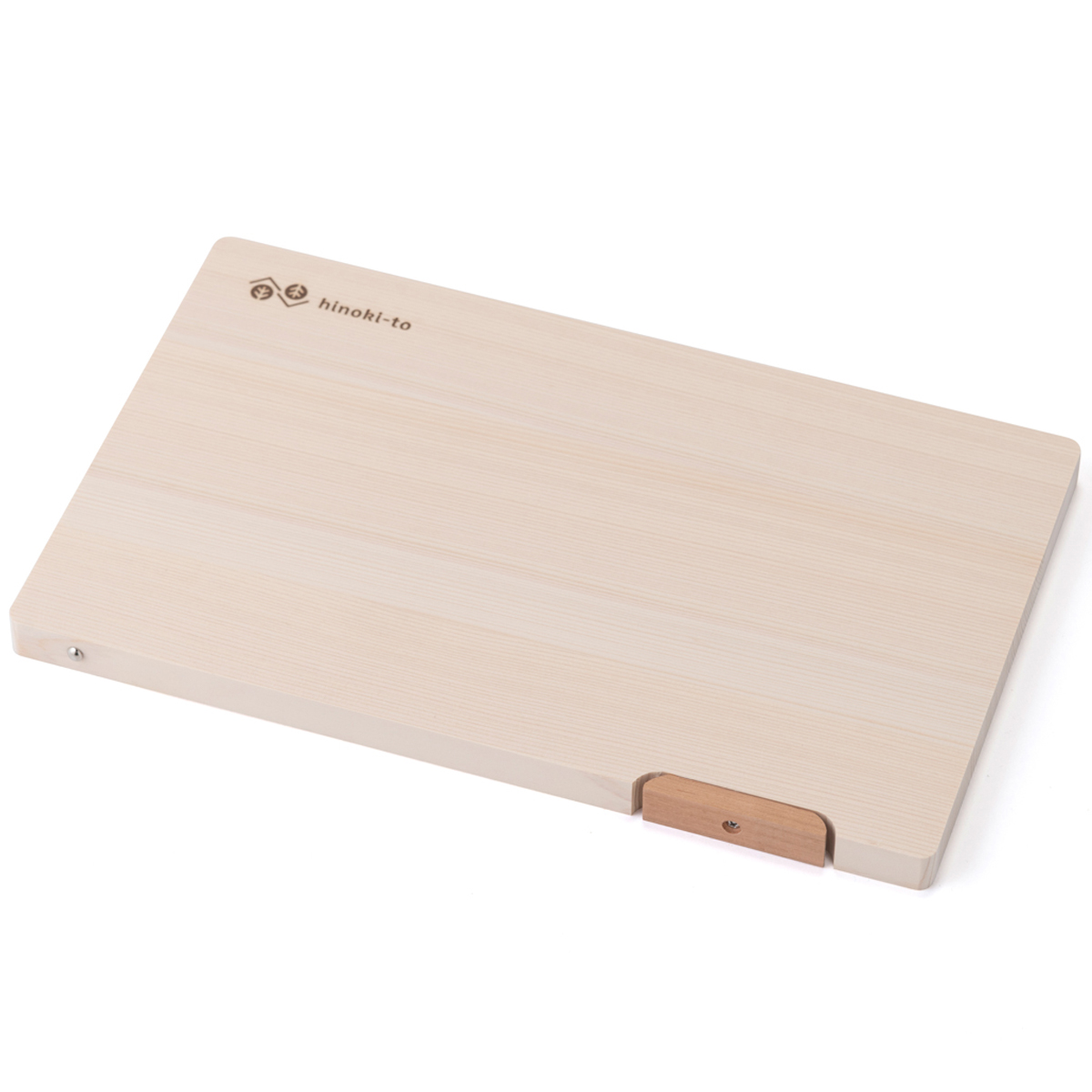 東濃ひのきの角まな板スタンド付　L(ウメザワ)