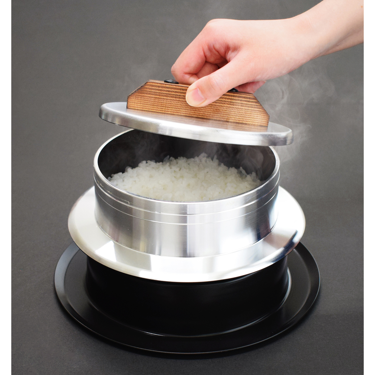 釜炊き三昧 極 ２合炊き(ウルシヤマ金属工業)