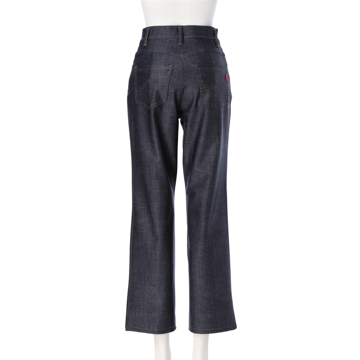 【BOBSON】210ハイテンションデニム風パンツ：ストレート