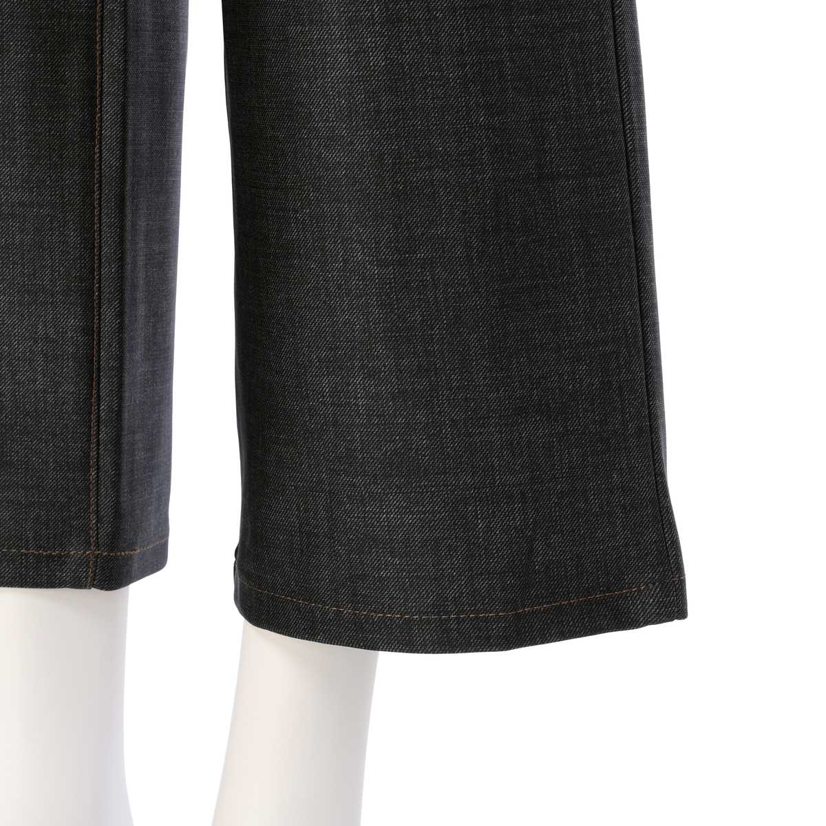 【BOBSON】210ハイテンションデニム風パンツ：セミワイド