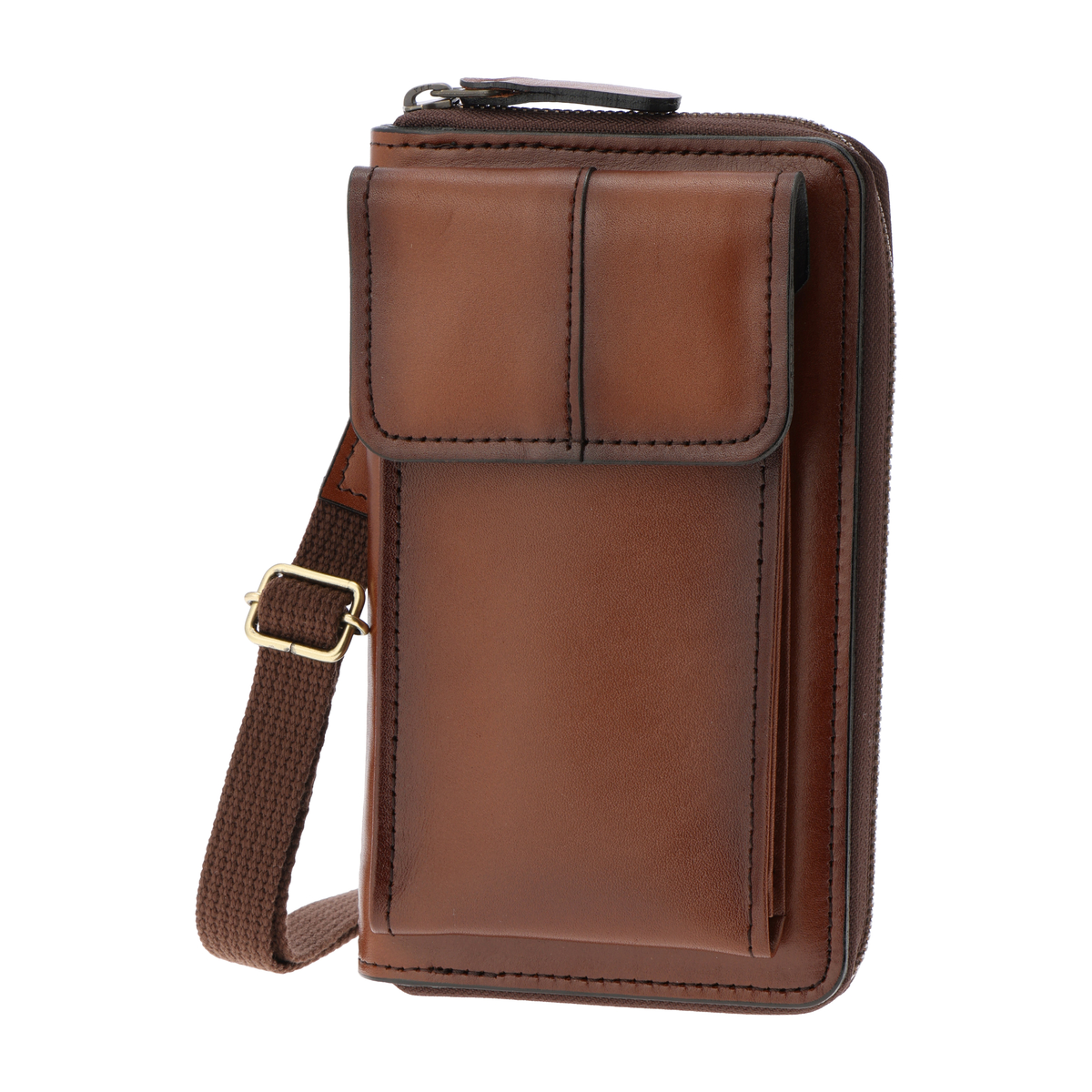 GEM BASIC 牛革シャドースマホショルダーバッグ1511