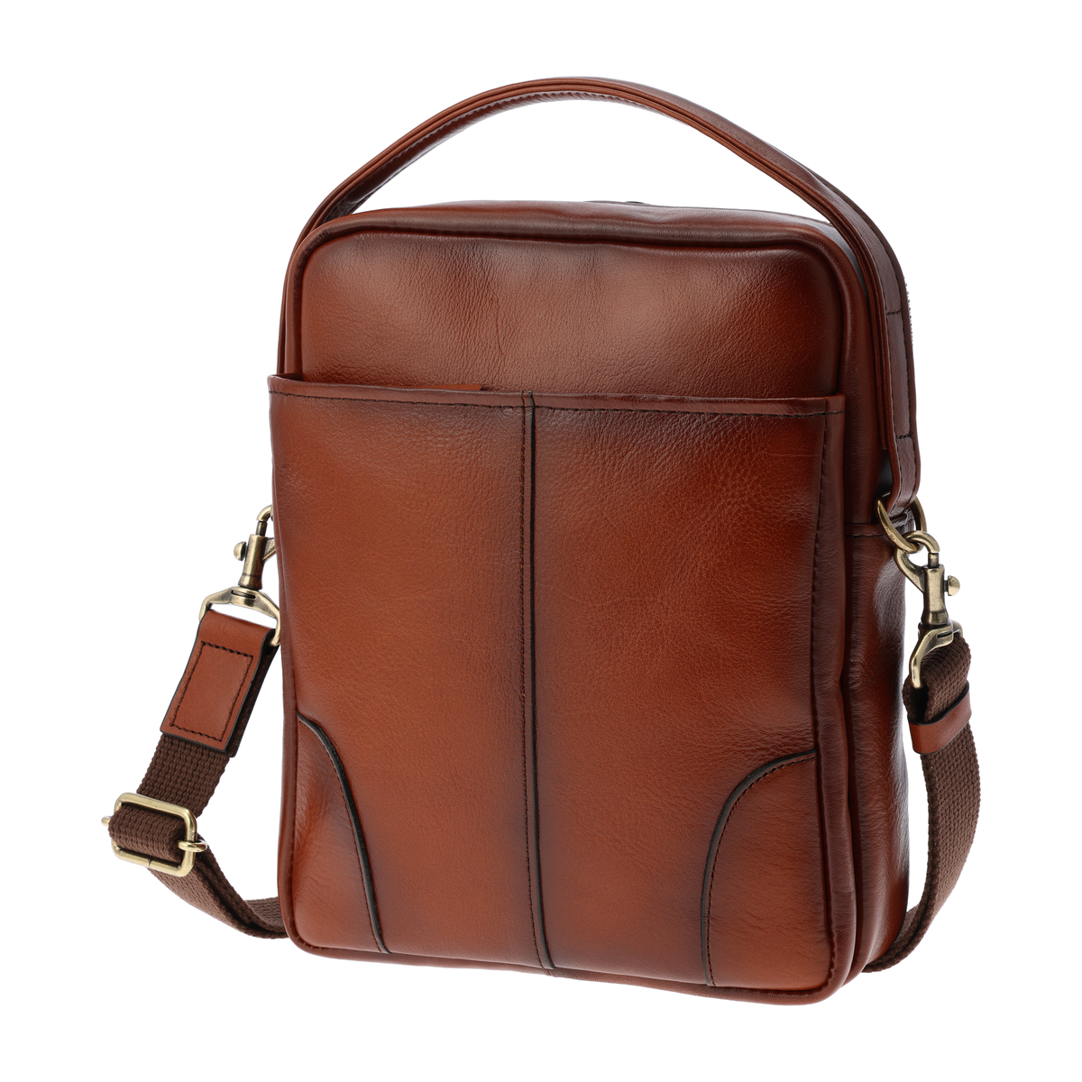 GEM BASIC 牛革シャドー縦ショルダーバッグ1505