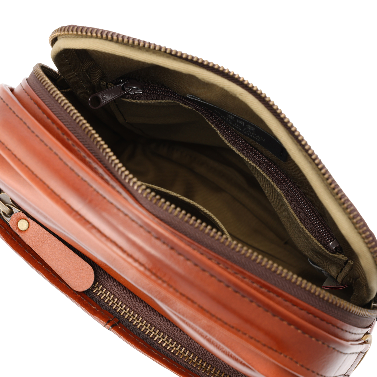 GEM BASIC 牛革シャドー縦ショルダーバッグ1505