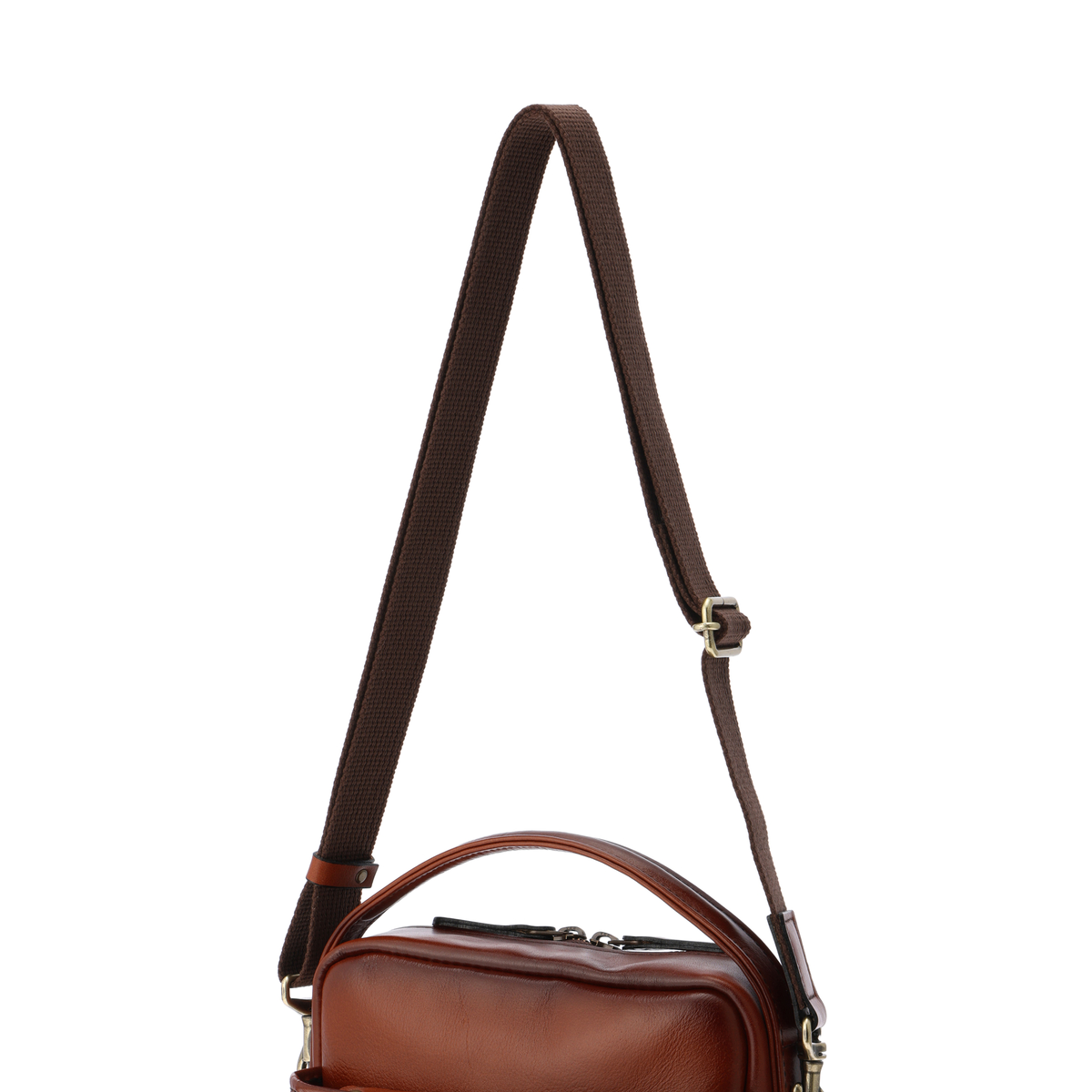 GEM BASIC 牛革シャドー縦ショルダーバッグ1505