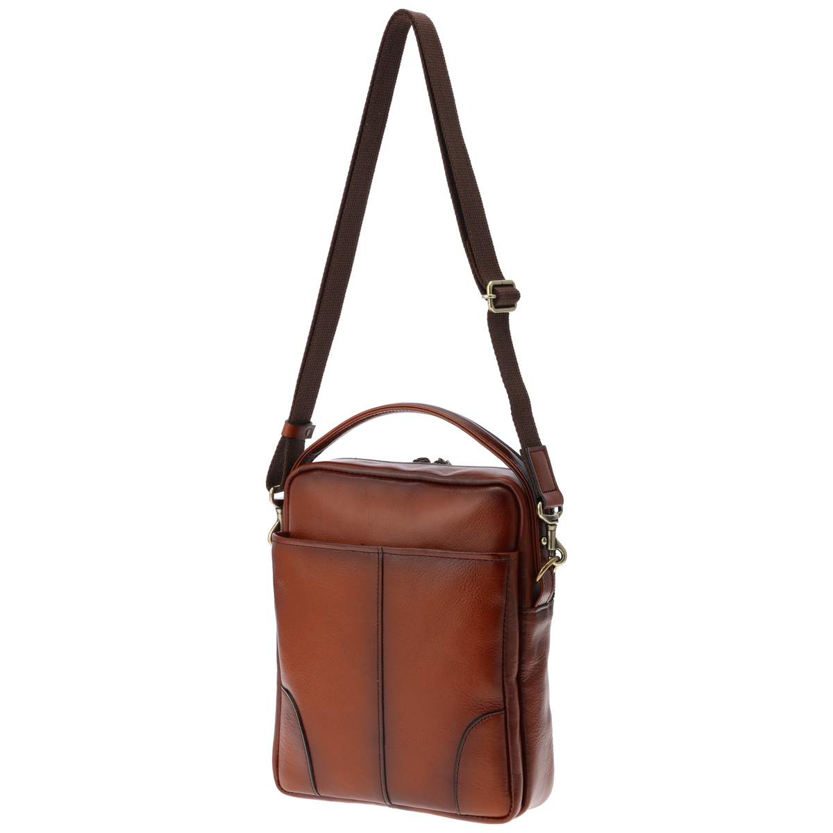 GEM BASIC 牛革シャドー縦ショルダーバッグ1505