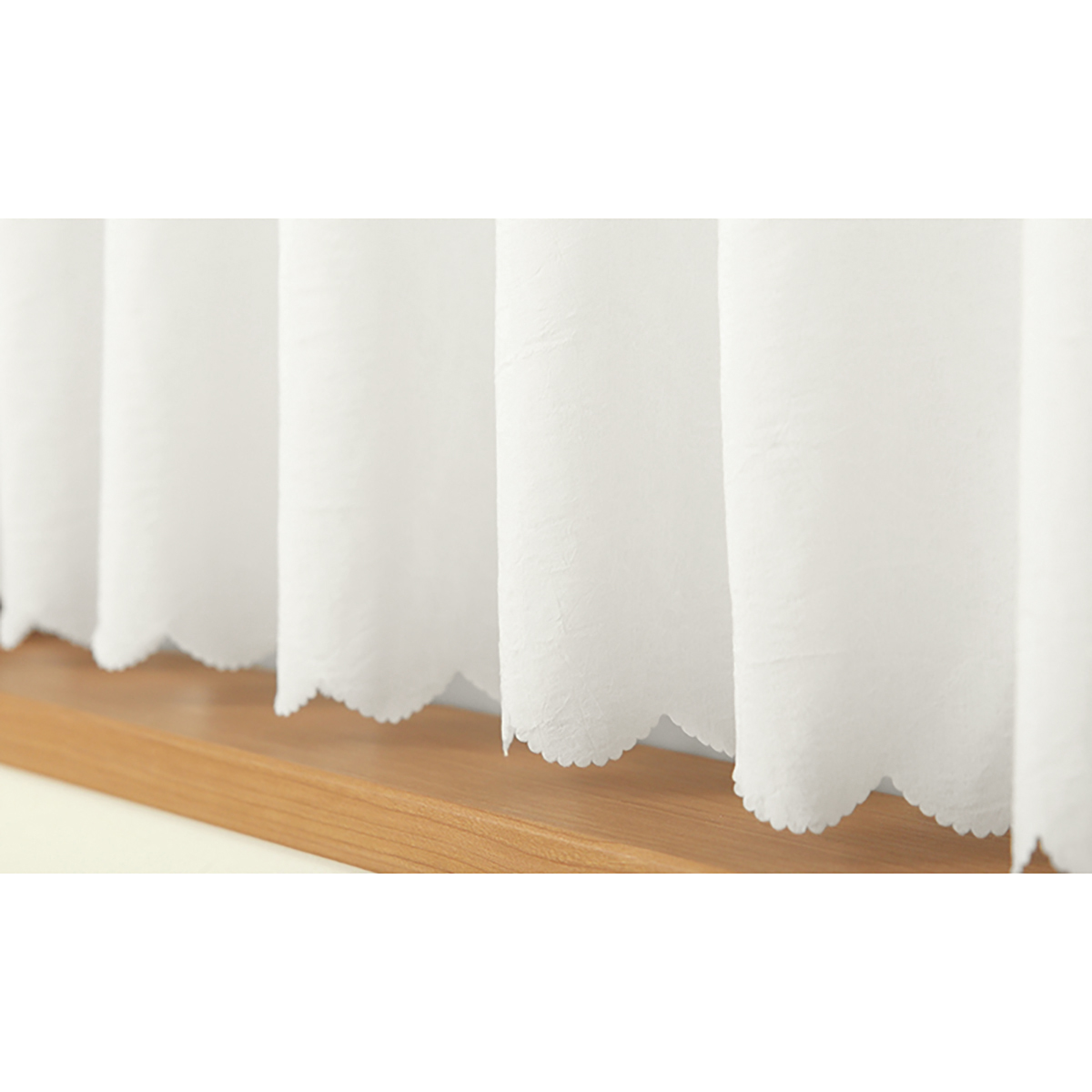 【カフェカーテン】ピクシーカフェＷＨ　巾145×丈90cm