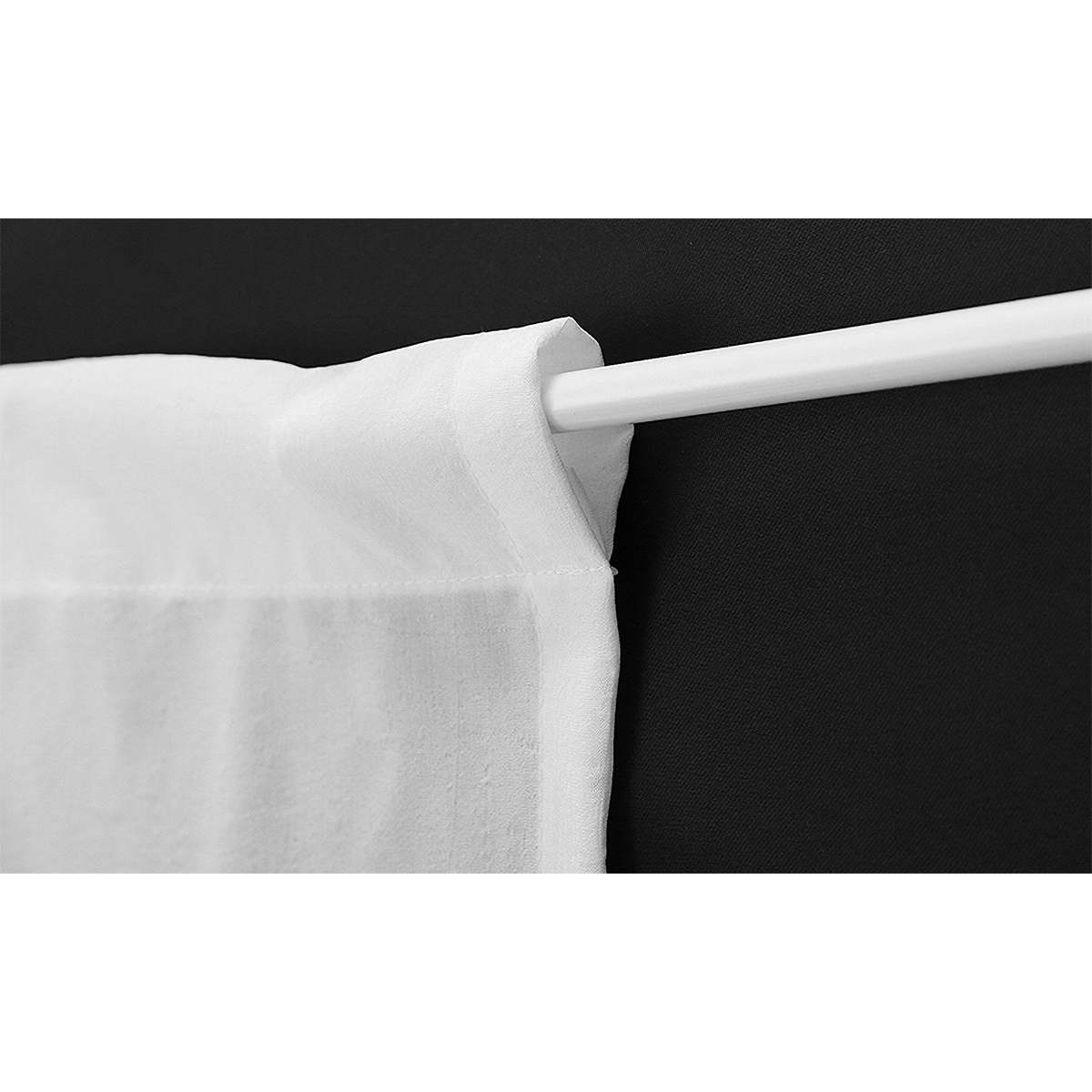 【トリム付きカフェカーテン】ピクシートリムカフェＷＨ　巾42×丈90cm