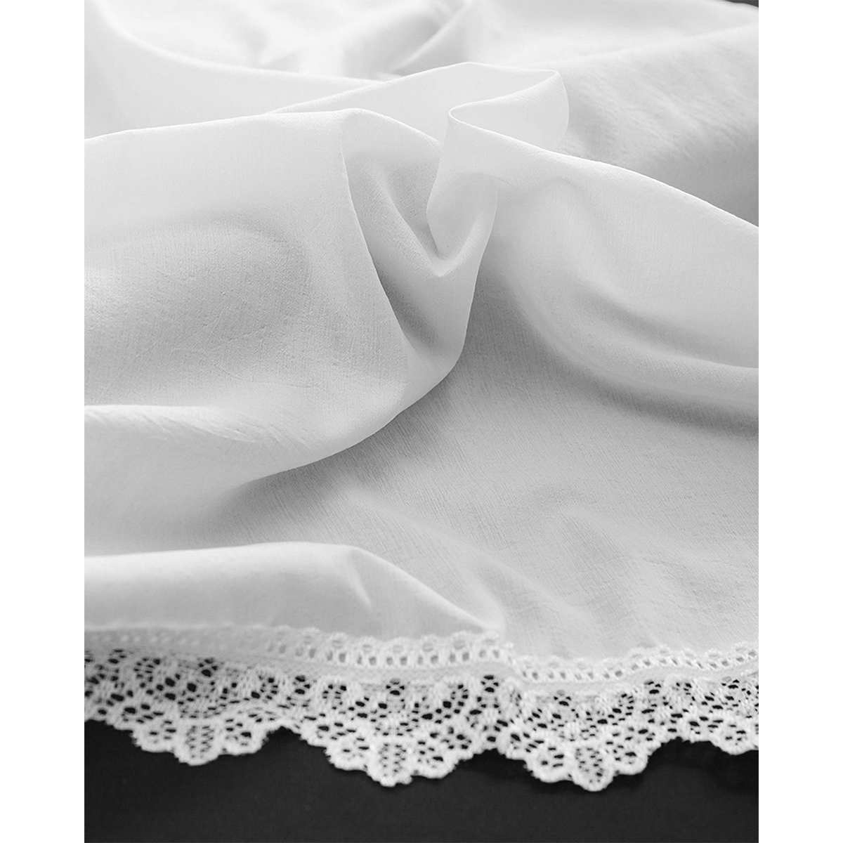 【トリム付きカフェカーテン】ピクシートリムカフェＷＨ　巾42×丈90cm