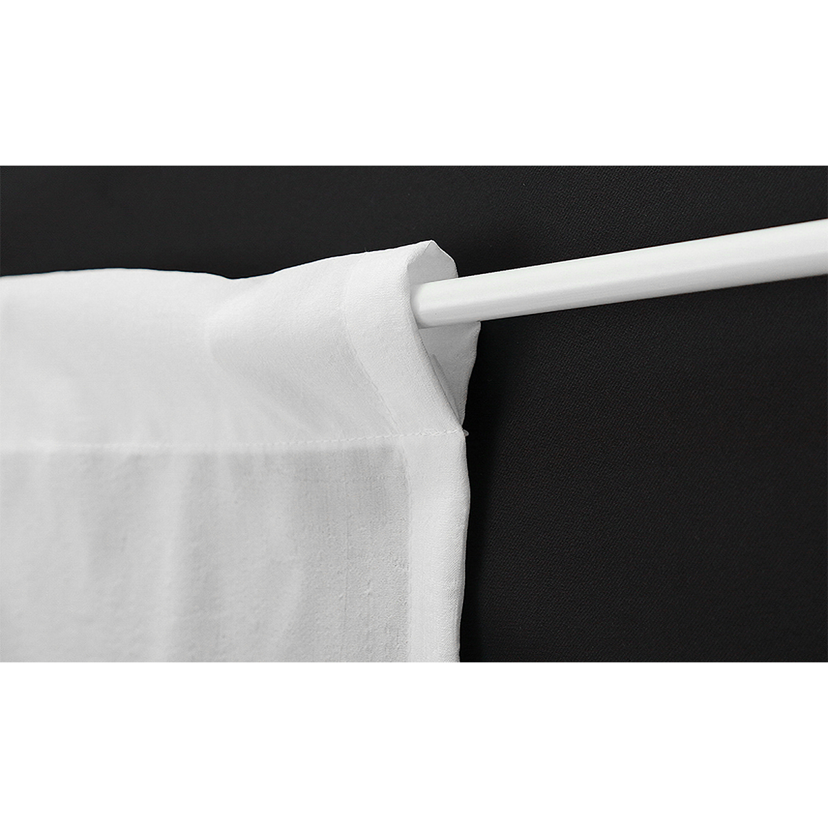 【トリム付きカフェカーテン】ピクシートリムカフェＷＨ　巾60×丈70cm