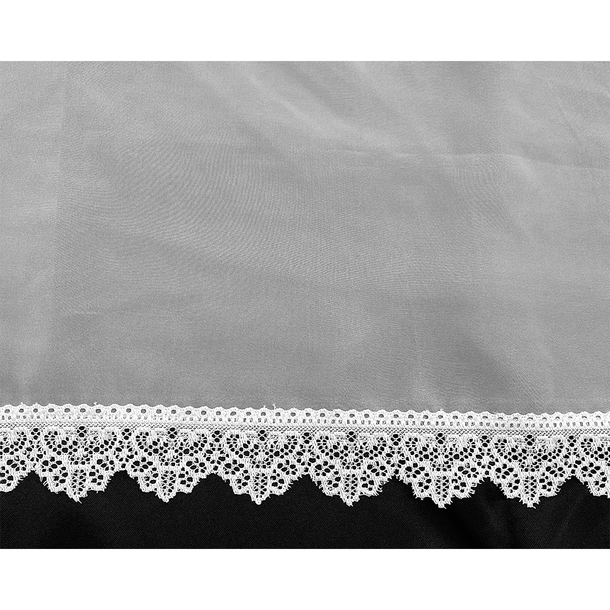 【トリム付きカフェカーテン】プレンボトリムカフェＷＨ　巾60×丈80cm