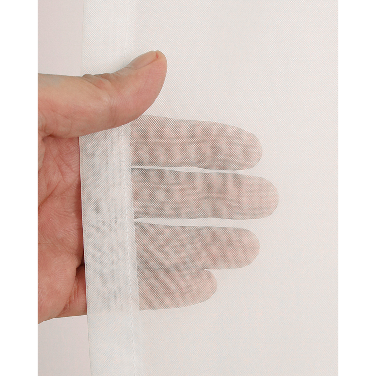 【トリム付きカフェカーテン】プレンボトリムカフェＷＨ　巾142×丈70cm