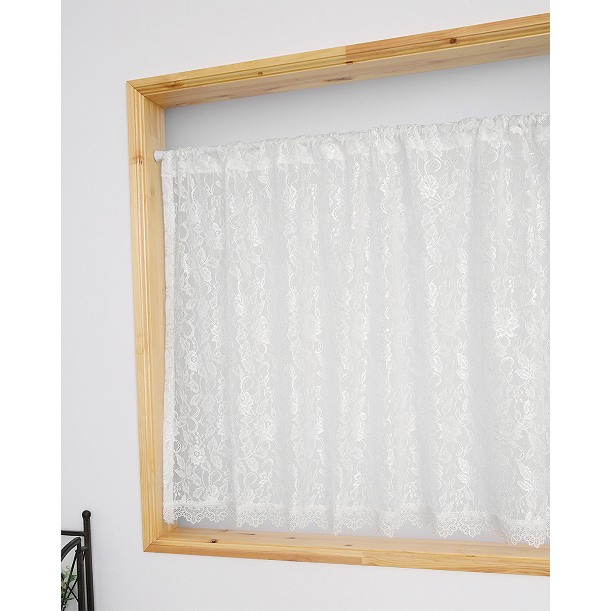 【トリム付きカフェカーテン】ムーブトリムカフェＩＶ　巾42×丈60cm