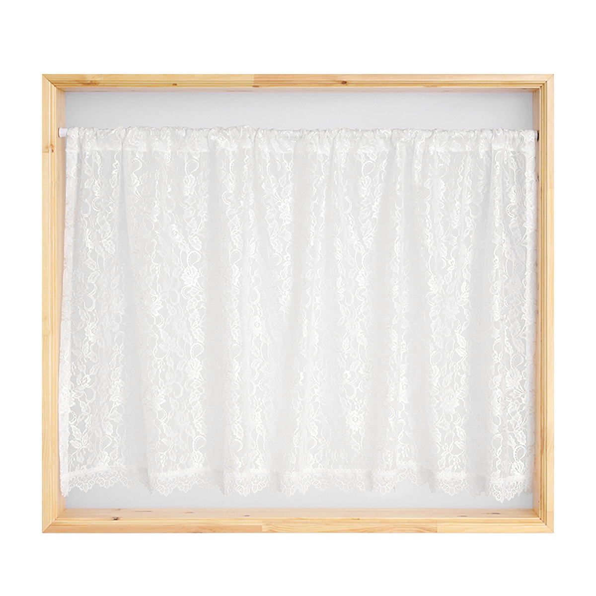 【トリム付きカフェカーテン】ムーブトリムカフェＩＶ　巾42×丈100cm