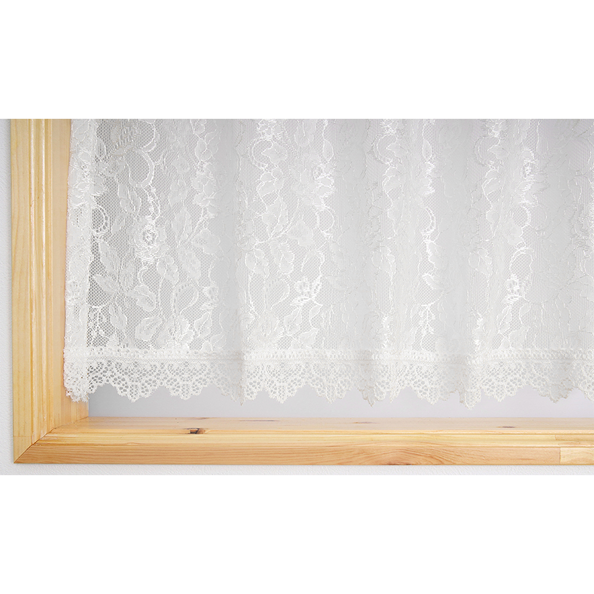 【トリム付きカフェカーテン】ムーブトリムカフェＩＶ　巾42×丈100cm