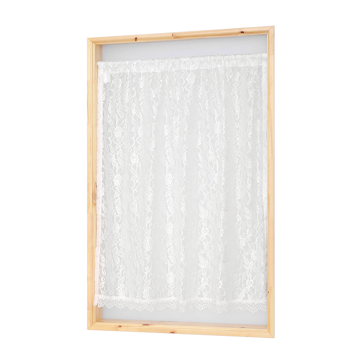 【トリム付きカフェカーテン】ムーブトリムカフェＩＶ　巾90×丈70cm