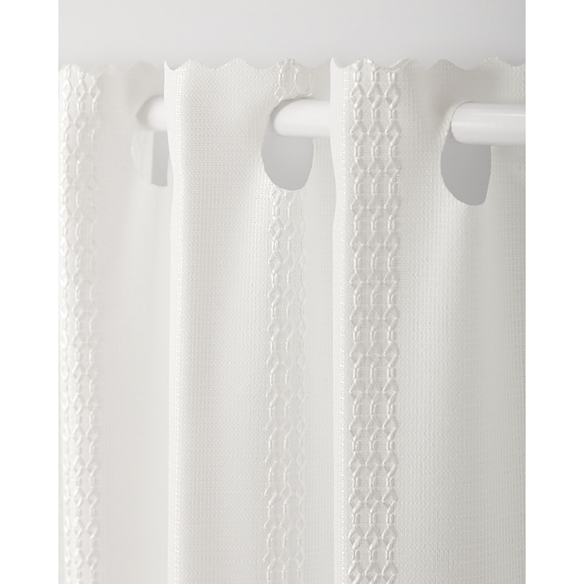 【防炎カフェカーテン】防炎カフェ　エアーＷＨ　巾190×丈70cm