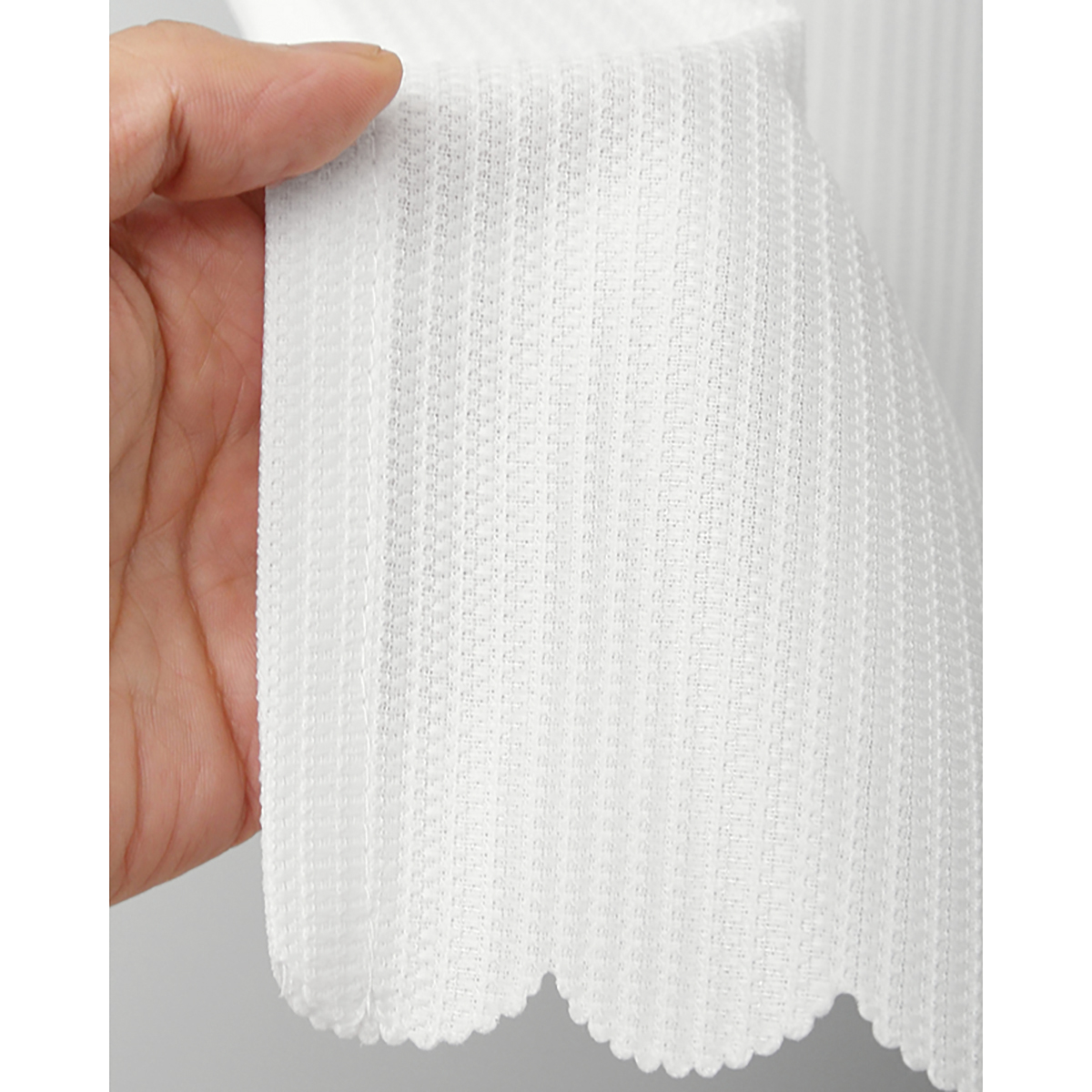 【カフェカーテン】ロフティカフェＷＨ　巾145×丈60cm