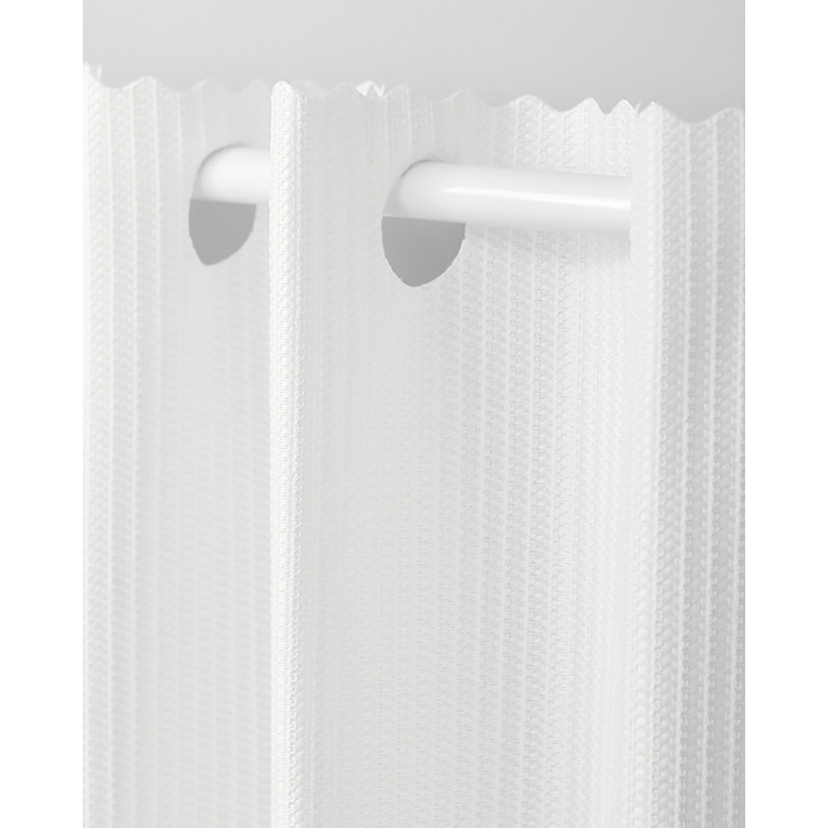 【カフェカーテン】ロフティカフェＷＨ　巾145×丈75cm