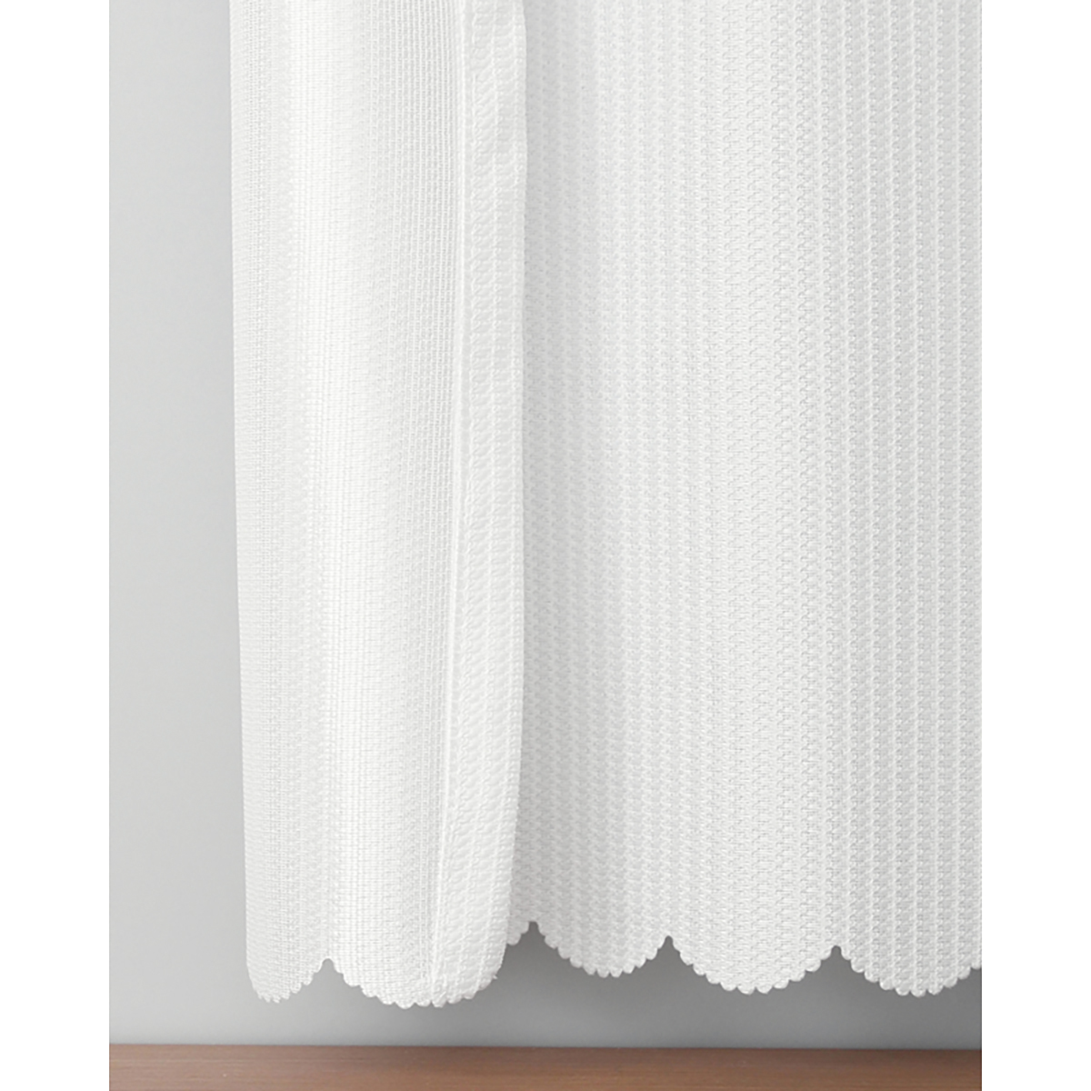 【カフェカーテン】ロフティカフェＷＨ　巾145×丈100cm