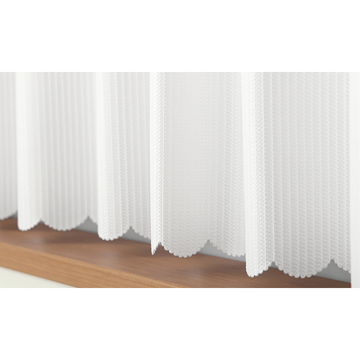 【カフェカーテン】ロフティカフェＷＨ　巾145×丈176cm