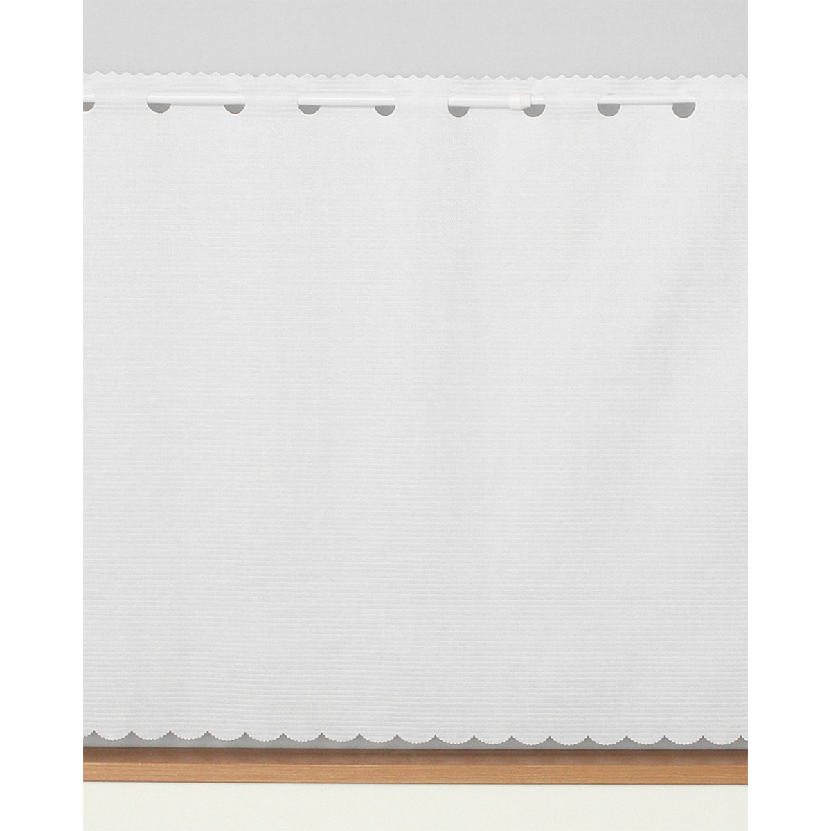 【カフェカーテン】ロフティカフェＷＨ　巾240×丈70cm