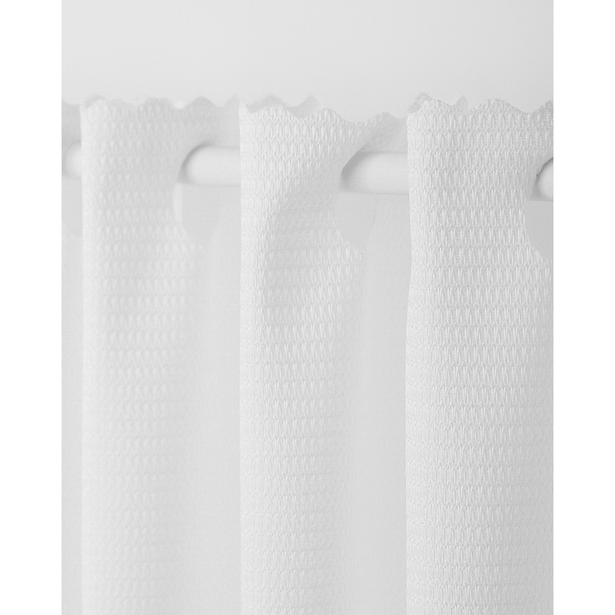 【カフェカーテン】ロフティカフェＷＨ　巾240×丈70cm